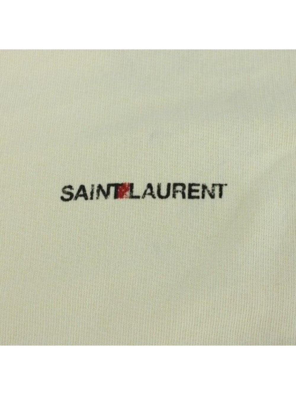 Saint Laurent Paris Sweatshirt M Ivory Logo Crewneck 17 Yb2 Ye7440 pp - Picture 5 of 9